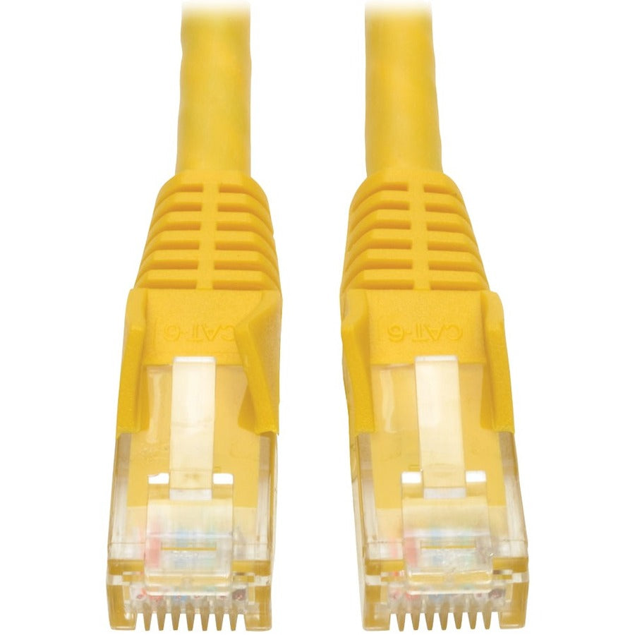 Eaton Tripp Lite Series Cat6 Gigabit Snagless Molded Ethernet Cable, 35 ft, Yellow
