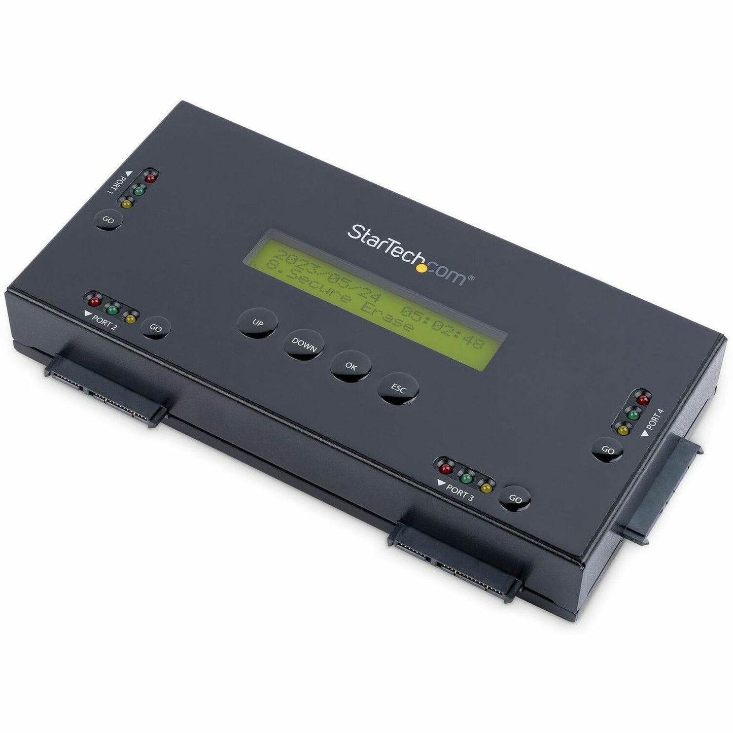 StarTech.com 4-Bay SATA Hard Drive Eraser SATERASER4 - Secure Standalone Data Sanitization for 2.5 and 3.5 Inch Drives