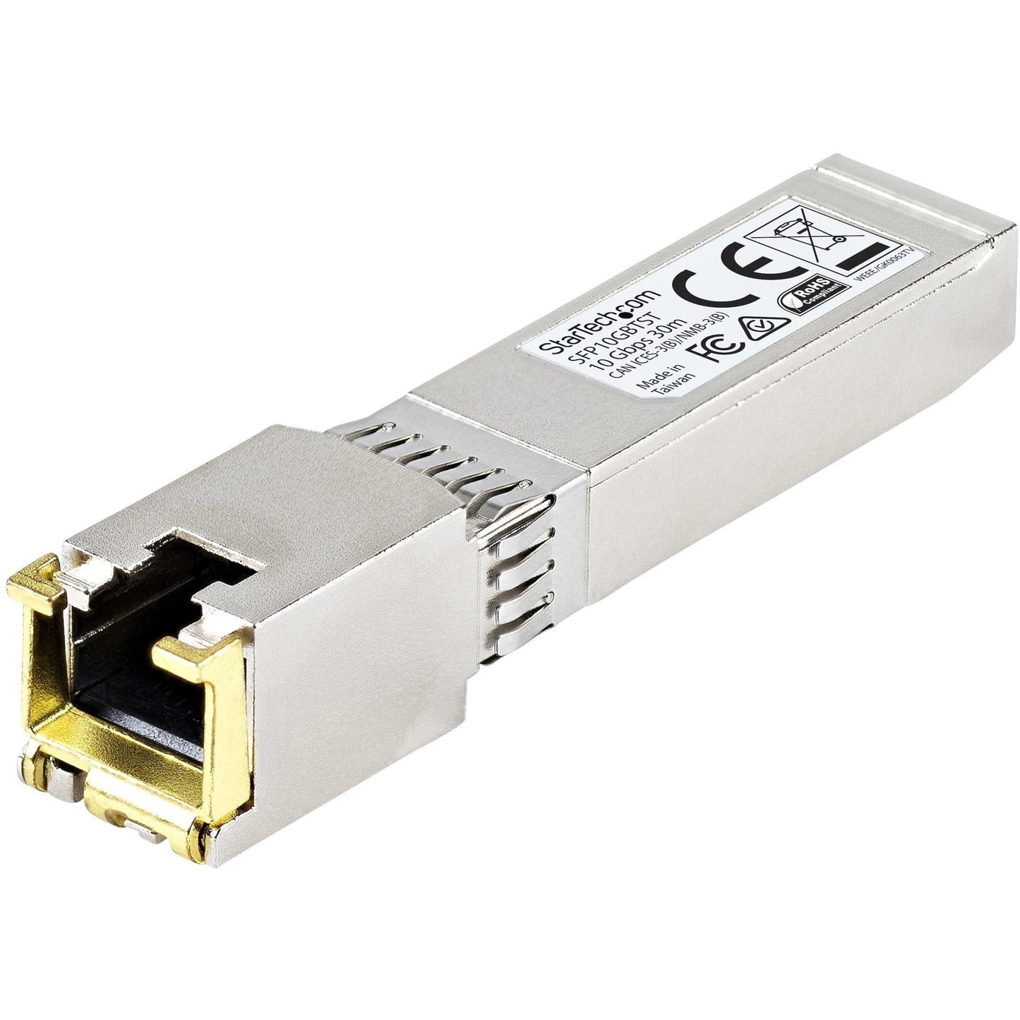 StarTech.com MSA Uncoded SFP+ Module - 10GBASE-T Ethernet Transceiver for Copper Cables