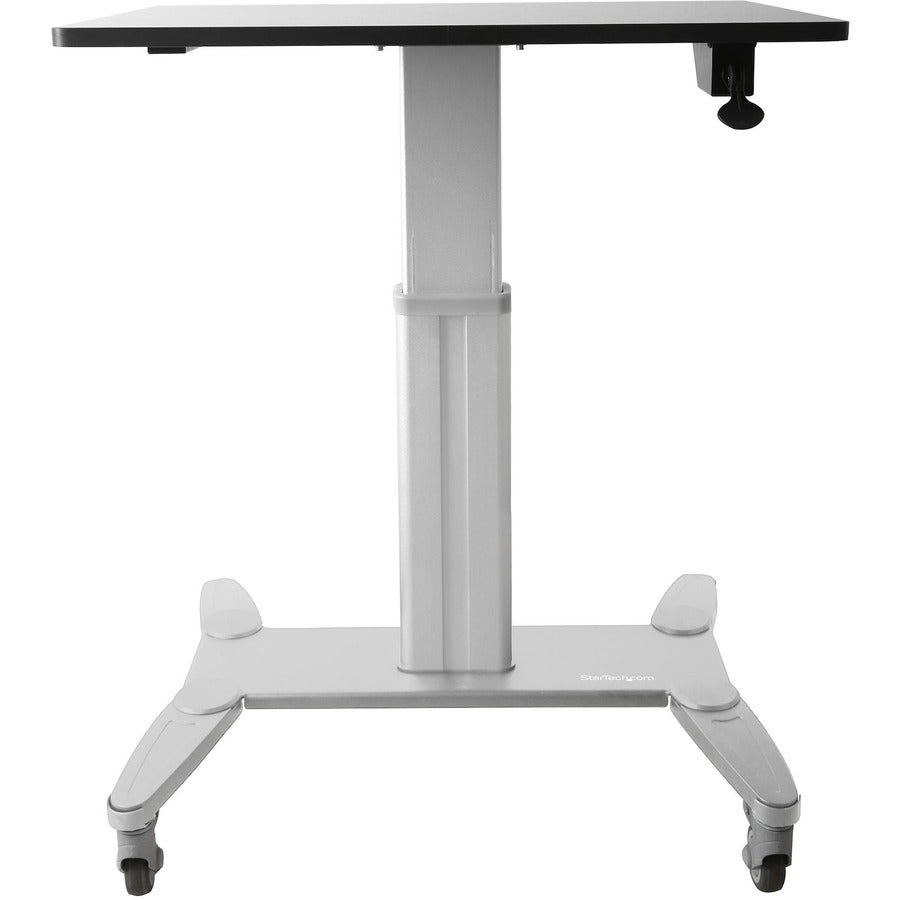 StarTech.com Mobile Standing Desk STSCART – Adjustable Height Portable Sit-Stand Workstation on Wheels