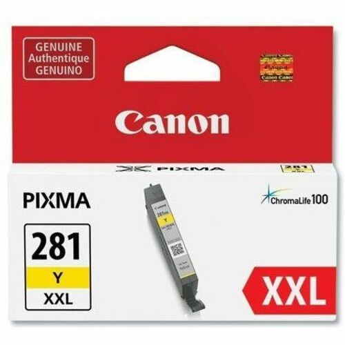 Canon CLI-281 XXL Yellow Ink Tank for PIXMA Printers - Original Inkjet Cartridge