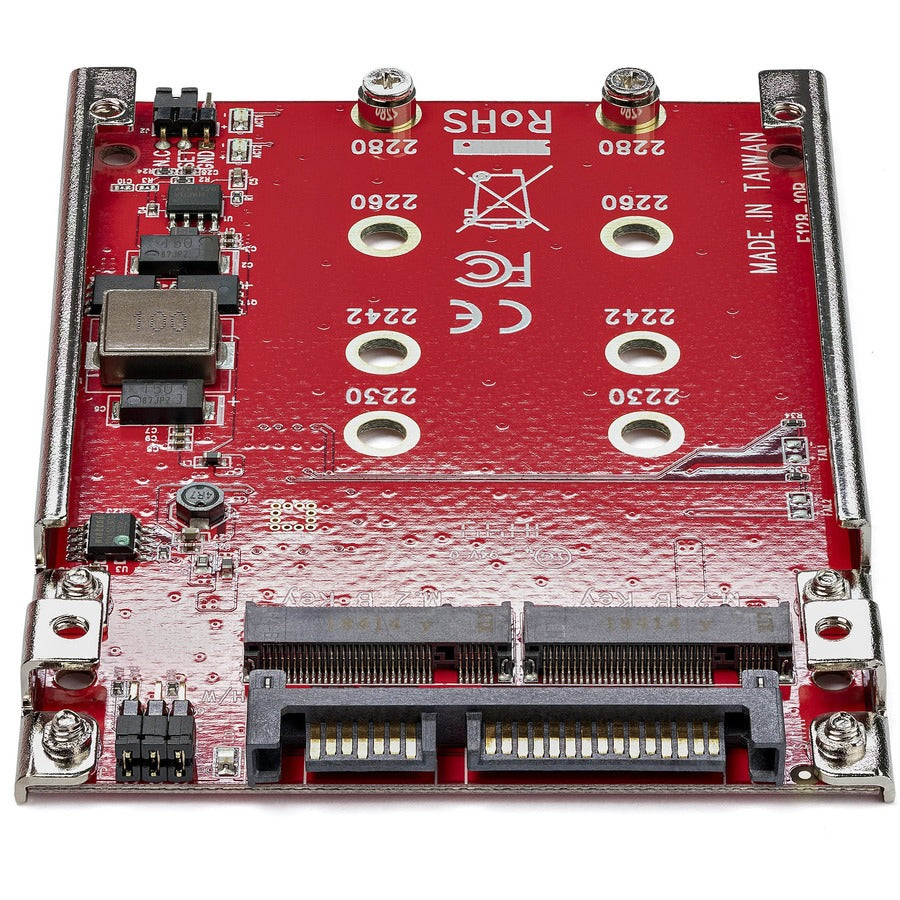 StarTech.com Dual-Slot M.2 SATA Adapter S322M225R for 2.5-Inch Drive Bay with RAID Support