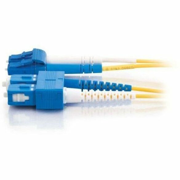 Legrand Group C2G 15m LC-SC 9/125 OS2 Single-Mode Fiber Optic Patch Cable - Yellow