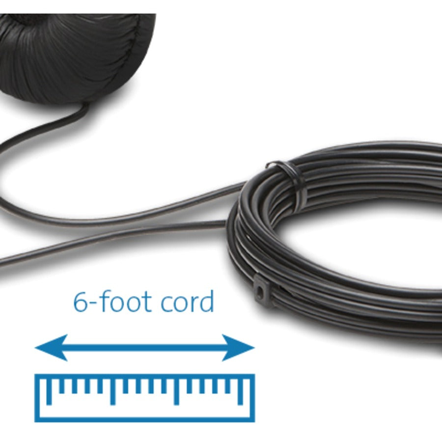 Kensington Classic 3.5mm Headphone with 40mm Drivers and Comfortable Circumaural Design