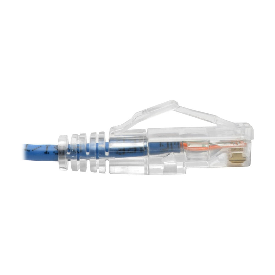 Eaton Tripp Lite Series Cat6 Gigabit Snagless Slim UTP Ethernet Cable (RJ45 M/M), Blue, 10 ft.