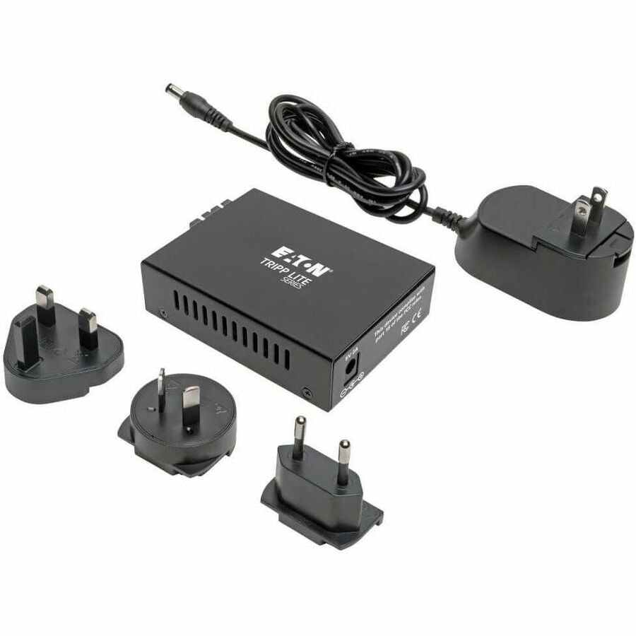 Eaton Tripp Lite Series N785-INT-SC-SM Gigabit Fiber Optic Media Converter with SC Connectors