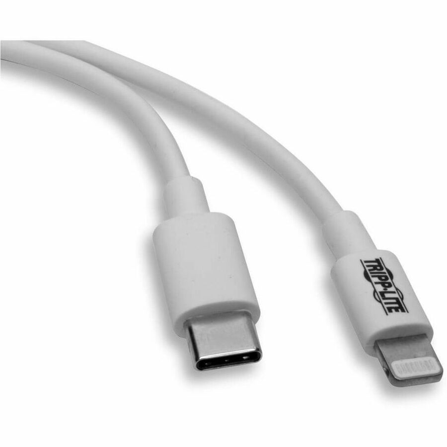 Eaton Tripp Lite Series USB-C to Lightning Cable (M/M), 3 ft., White - MFi Certified for Apple Devices