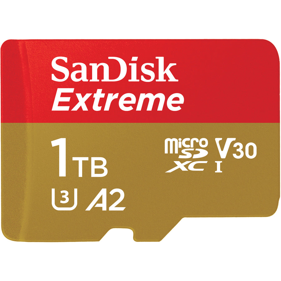 SanDisk Extreme 1TB UHS-I microSD Card for High-Performance Recording and App Use