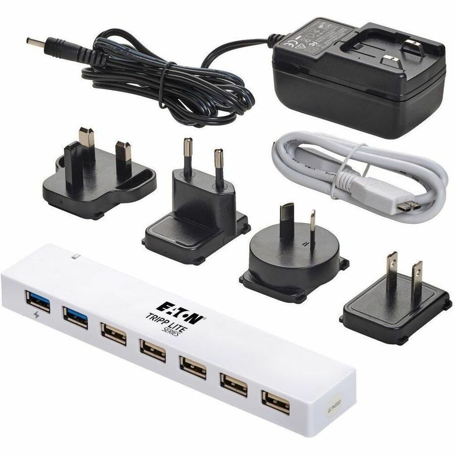 Eaton Tripp Lite Series 7-Port USB 3.0 / USB 2.0 Combo Hub with Charging - U360-007C-2X3