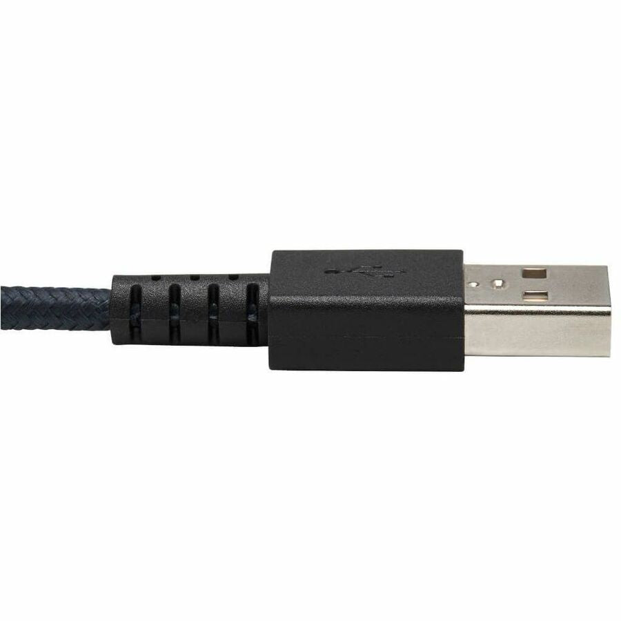 Eaton Tripp Lite Series Heavy-Duty USB-A to USB-C Cable, 10 ft, Gray - Durable USB 2.0 Data Transfer and Charging Cord with Reinforced UHMWPE and Aramid Fiber Construction