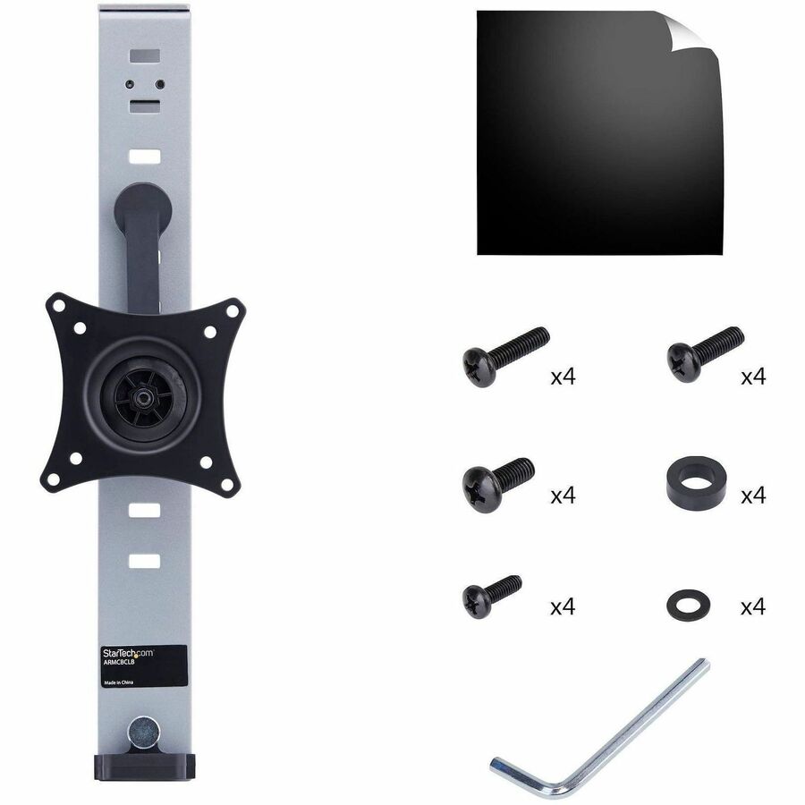 StarTech.com ARMCBCLB Cubicle Monitor Mount with Micro-Adjustment for 17 to 34-Inch Displays