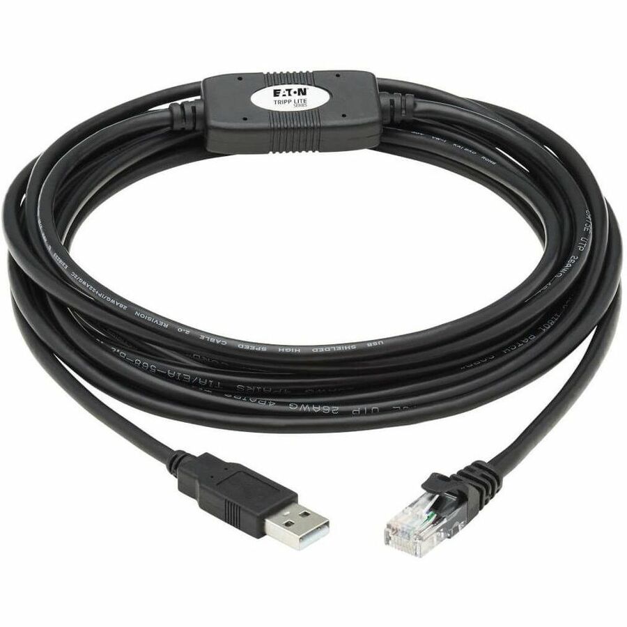 Eaton Tripp Lite Series USB-A to RJ45 Rollover Console Cable (U009-015-RJ45-X) – 15 ft. Cisco Compatible Data Transfer Cable