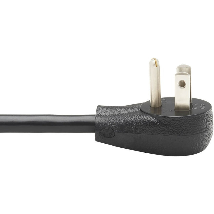 Eaton Tripp Lite Series Power Extension Cord with Right-Angle NEMA 5-15P to NEMA 5-15R, 1 Foot, 13A, 120V, Black