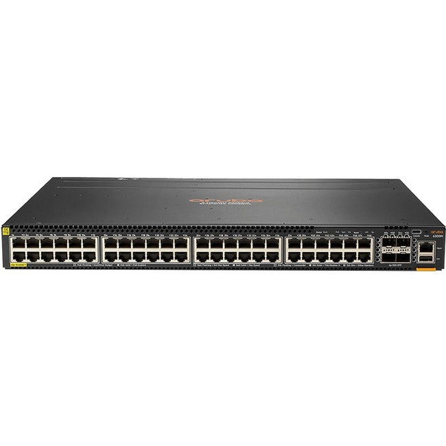 Hewlett Packard Enterprise JL661A Aruba CX 6300M Switch with 48 1GbE PoE Ports and 4 SFP+ Slots