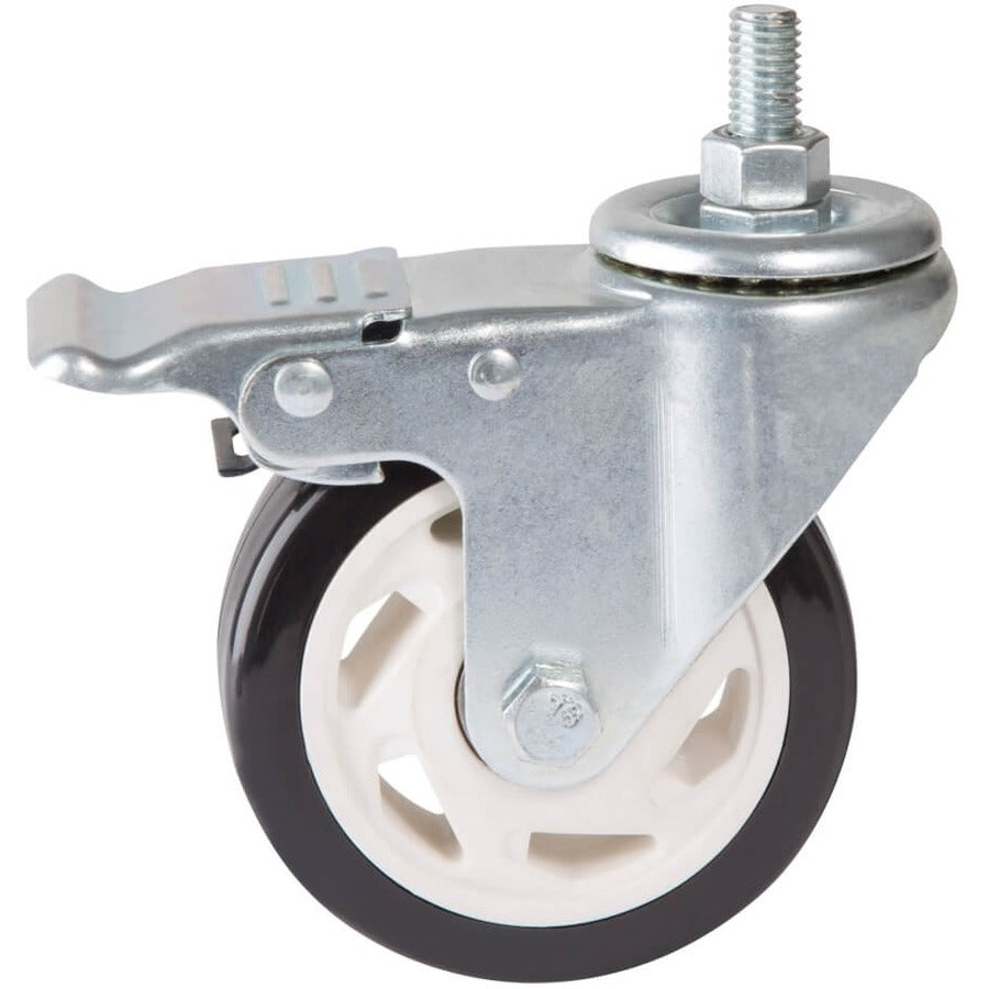 Eaton Tripp Lite Series Locking Swivel Casters for Rolling TV/Monitor Carts - 4 inch Heavy-Duty Steel Wheels