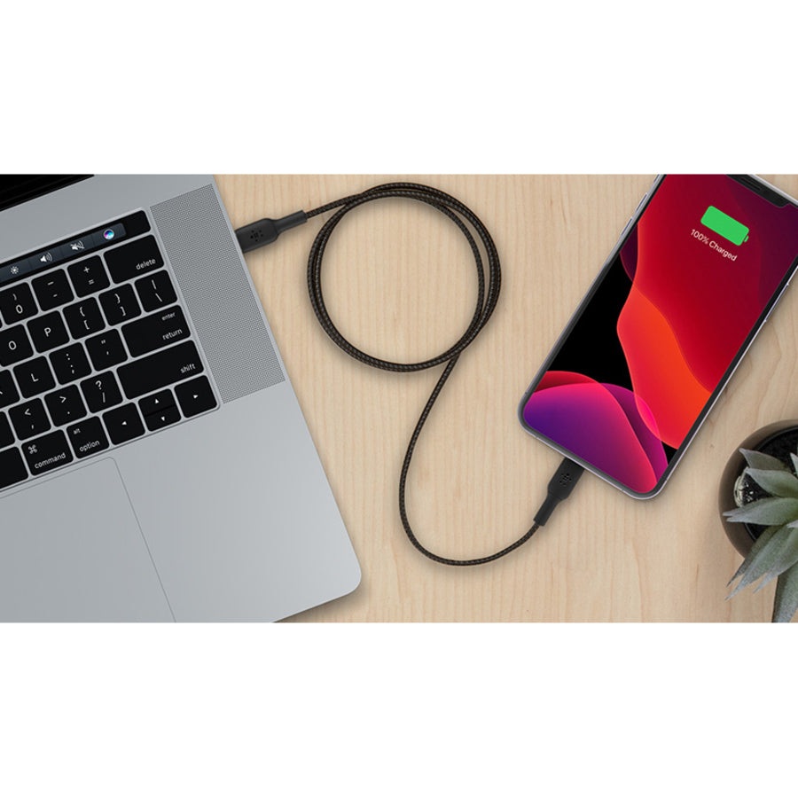 Belkin Braided USB-C to Lightning Cable (1m / 3.3ft) – Fast Charging & Durable Data Transfer for iPhone & iPad