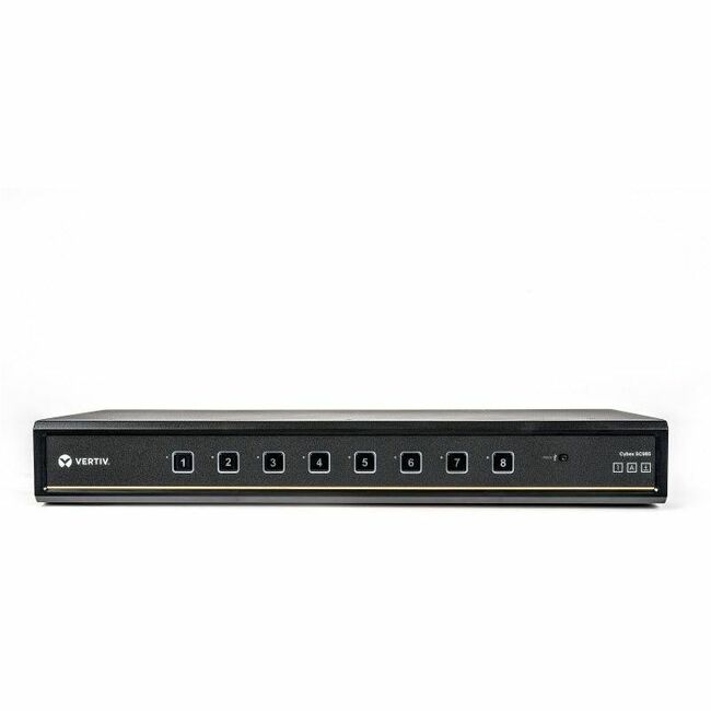 Vertiv Avocent Cybex SC985DPH-400 Secure Desktop KVM Switch with 8 Ports and Biometric Authentication