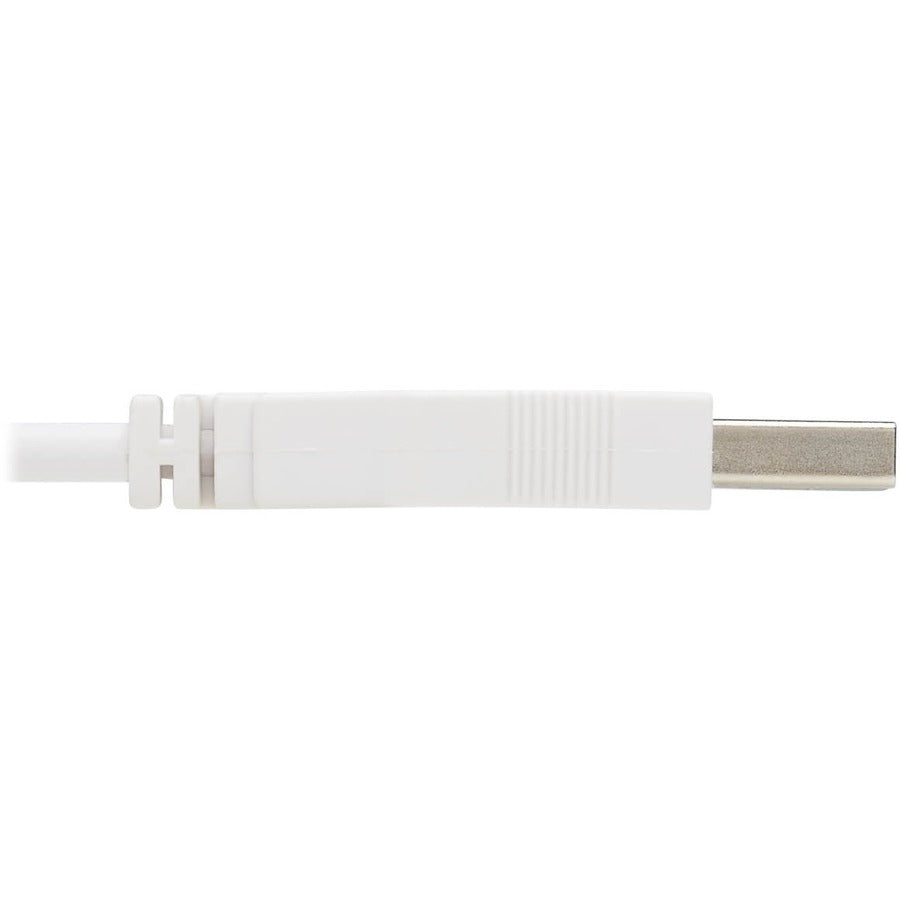 Eaton Tripp Lite Series Safe-IT USB 2.0 A to Micro-B Antibacterial Cable, 6 ft, White