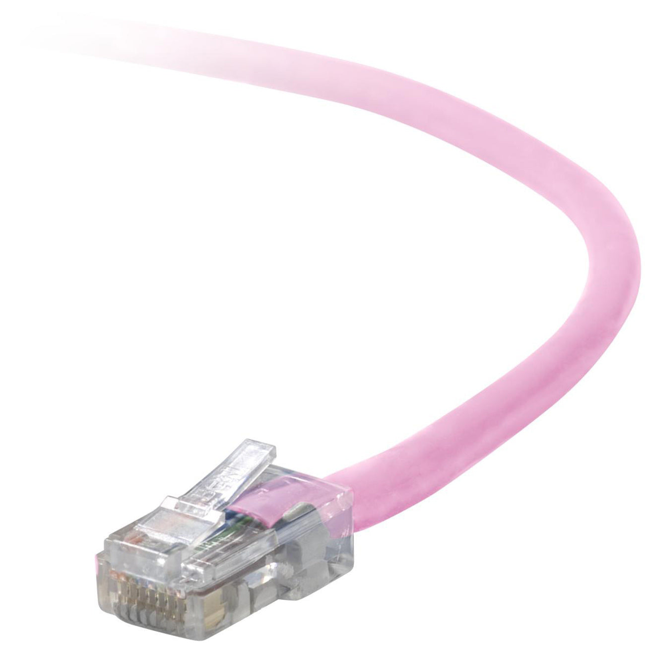 Belkin Cat. 5e UTP Snagless Ethernet Patch Cable – 10 ft Pink for Reliable Network Connections