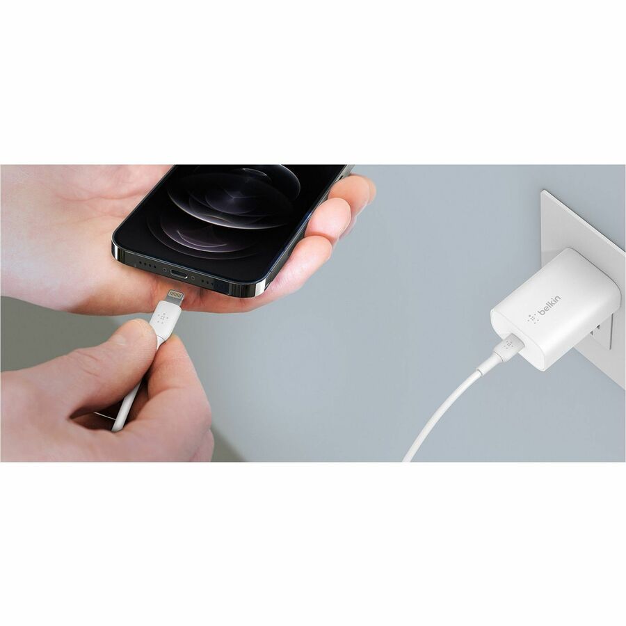 Belkin BoostCharge 25W USB-C PD 3.0 PPS Wall Charger for Fast Charging Smartphones and Devices