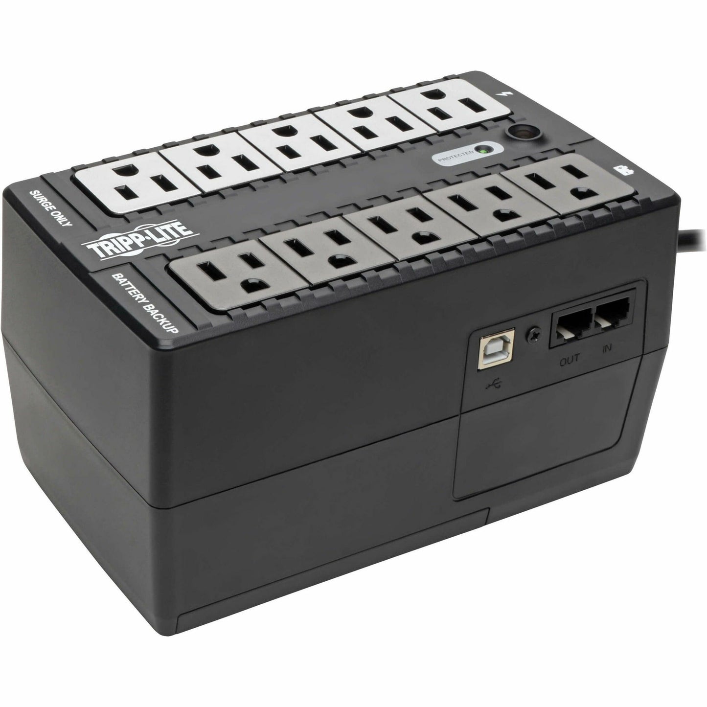 Eaton Tripp Lite Series 600VA 325W Standby UPS with 10 Outlets and 120V Power for Home and Office