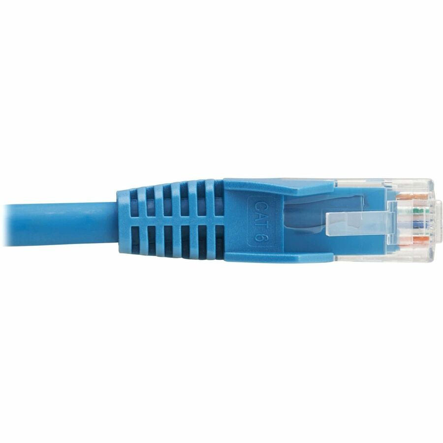 Eaton Tripp Lite Series Cat6 Gigabit Snagless Molded UTP Ethernet Cable (RJ45 M/M), PoE, LSZH, Blue, 23 ft