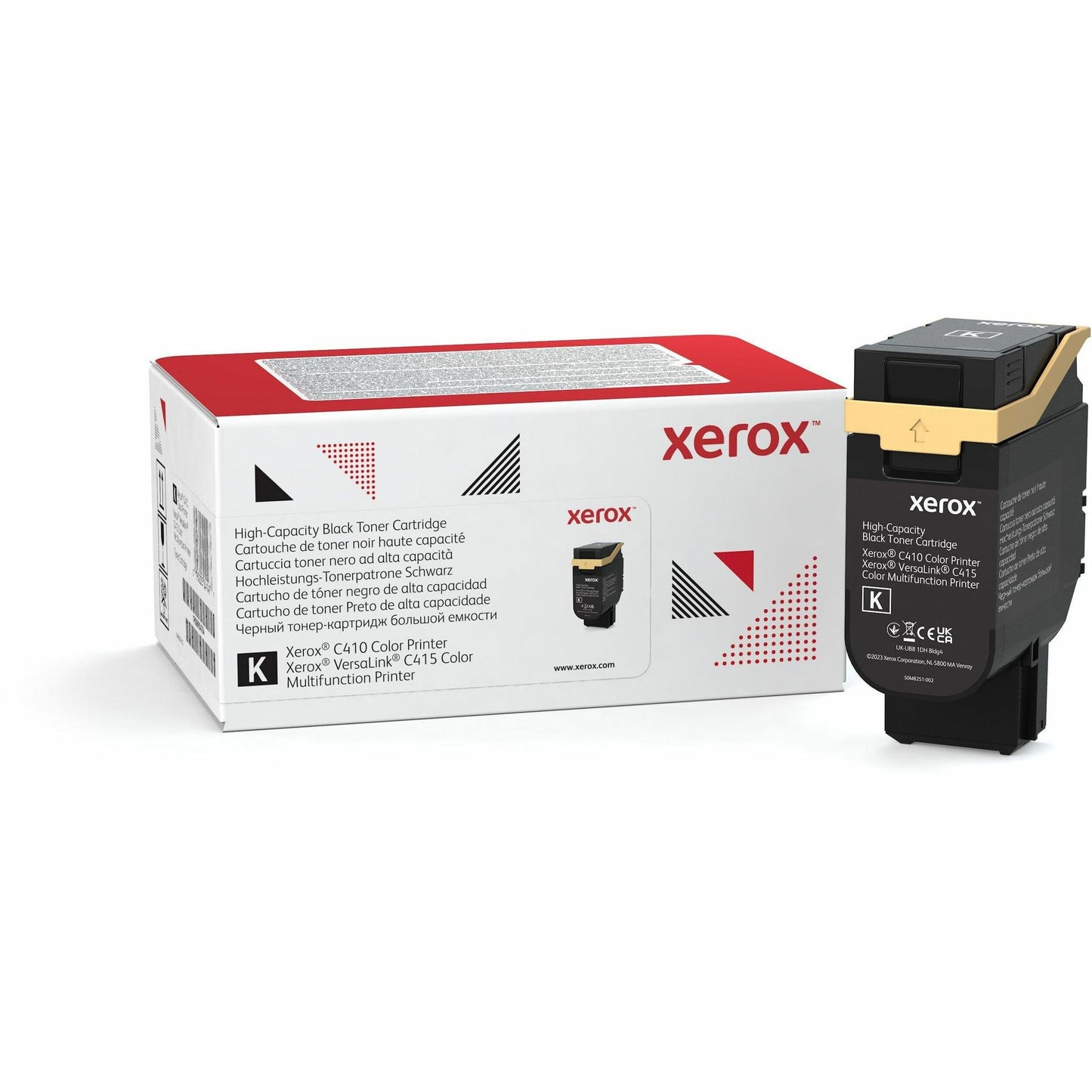 Xerox Genuine C410 Black High Capacity Toner Cartridge (006R04685) for VersaLink C415 Color Multifunction Printer