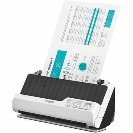 Epson DS-C490 Sheetfed Scanner - Compact High-Speed Duplex Document Scanner with 20-Page ADF