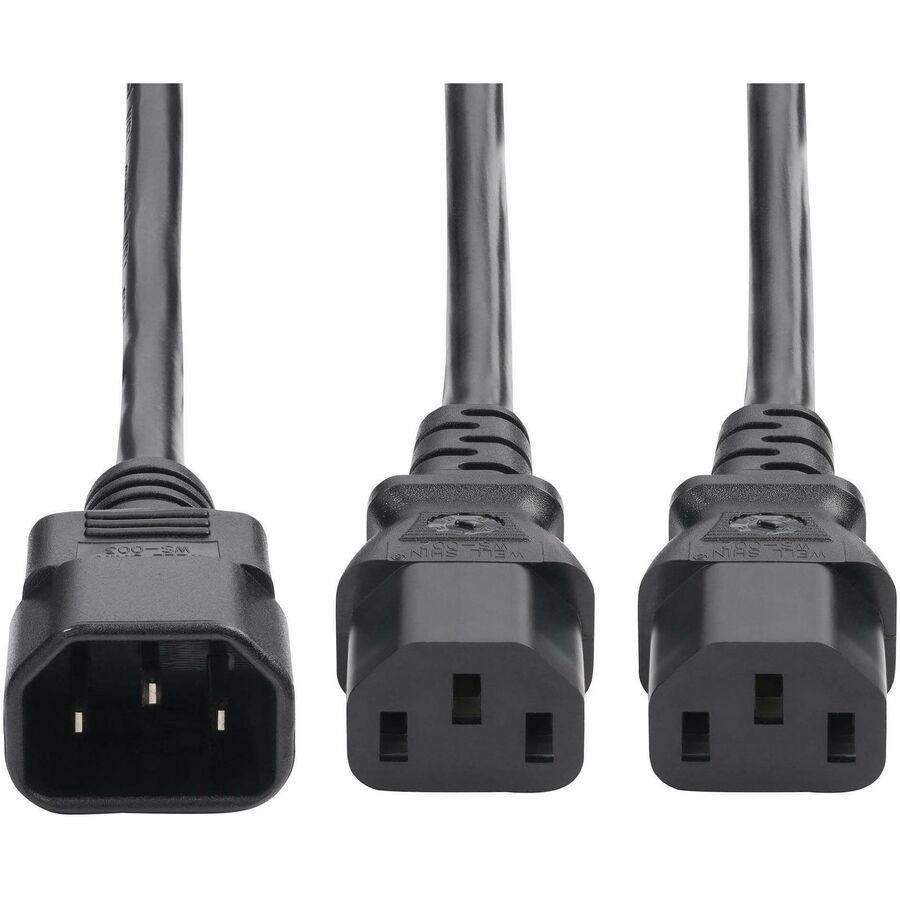 StarTech.com 6ft Power Cord Splitter with IEC 60320 C14 to Dual C13 Connectors