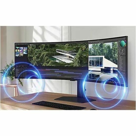 Samsung S49C954UAN 49-Inch Curved Dual Quad HD Gaming LCD Monitor with 240Hz Refresh Rate and USB-C