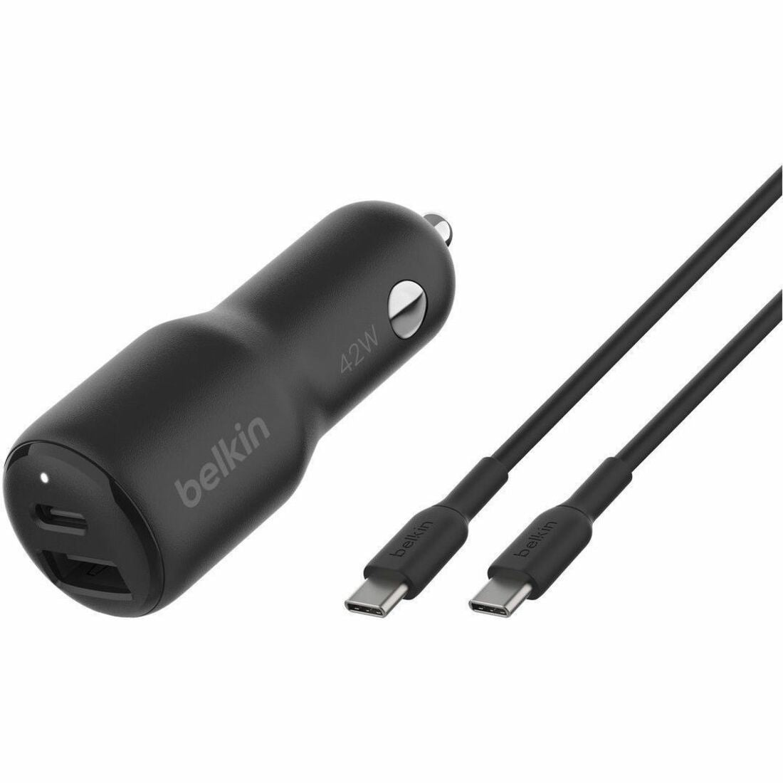 Belkin Auto Adapter CCB005BT1MBKB6 – 42W USB-C Fast Charging for Smartphones and iPhones