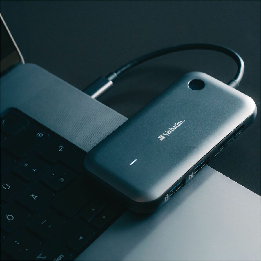 Verbatim Share My Screen 1080p USB-C Wireless Display Adapter with USB Hub and Card Reader - WDA-01