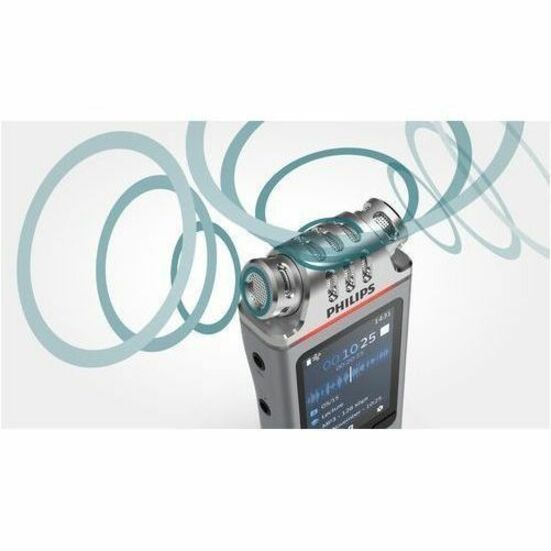 Philips Voice Tracer DVT4110 Digital Voice Recorder with 8GB Storage and Hi-Fi Microphones