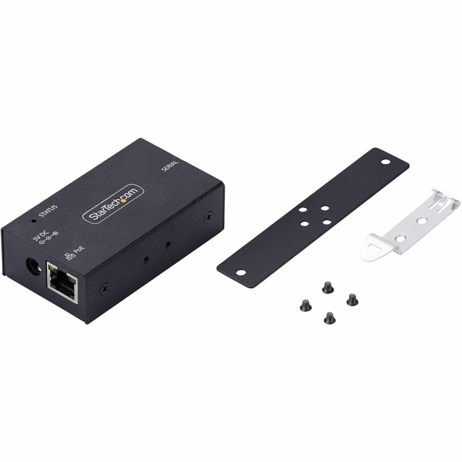 StarTech.com 1-Port Serial to Ethernet Adapter I13P-SERIAL-ETHERNET with PoE and Rugged Enclosure