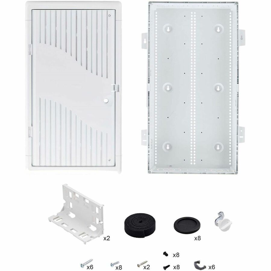 StarTech.com 28-Inch Wall-Mount Media Enclosure for Network Equipment and Cable Management