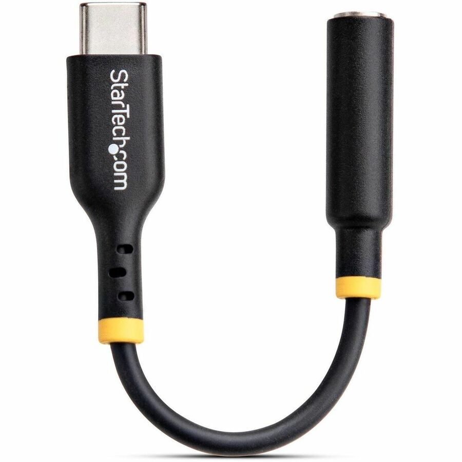StarTech.com USB-C to 3.5mm Audio Adapter with 32-bit DAC for Laptop, Phone, and Tablet