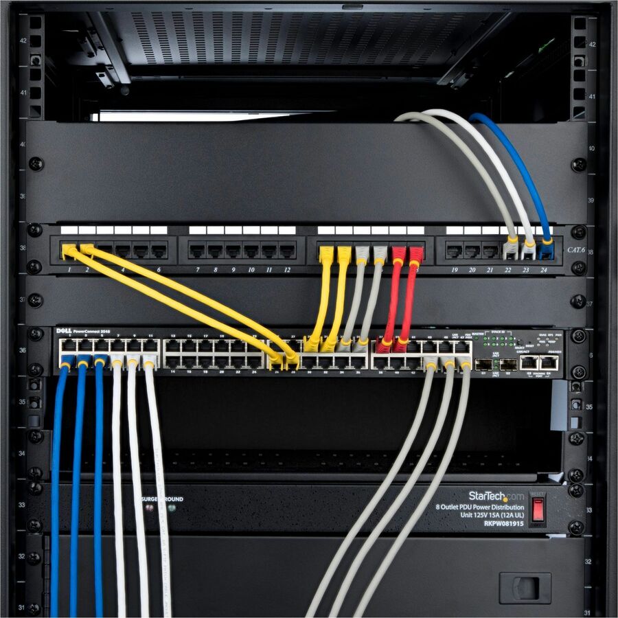 StarTech.com 75ft White CAT6a S-FTP Ethernet Cable with Snagless RJ-45 Connectors for 10 Gbps Network and PoE Support