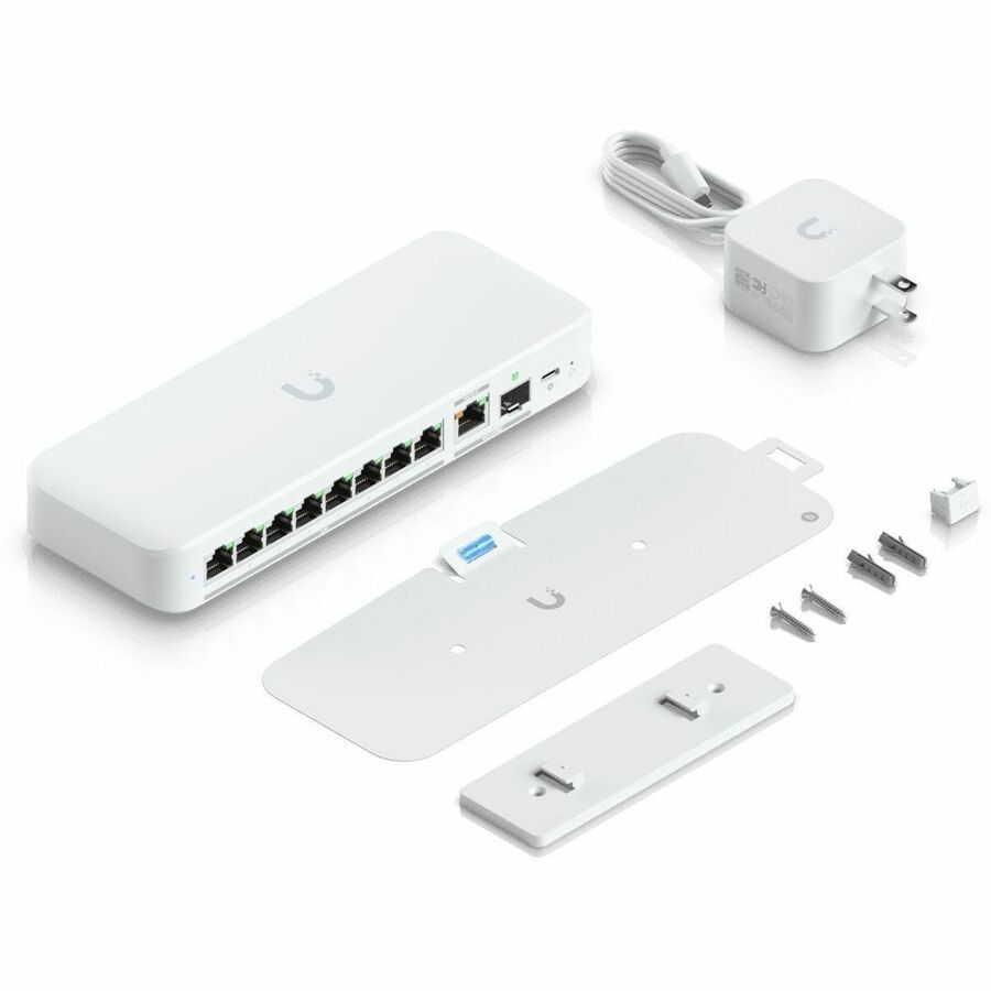 Ubiquiti Inc. USW-Flex-2.5G-8 Flex Ethernet Switch – 10 Gigabit LAN with 9 Ports and SFP+ Uplink
