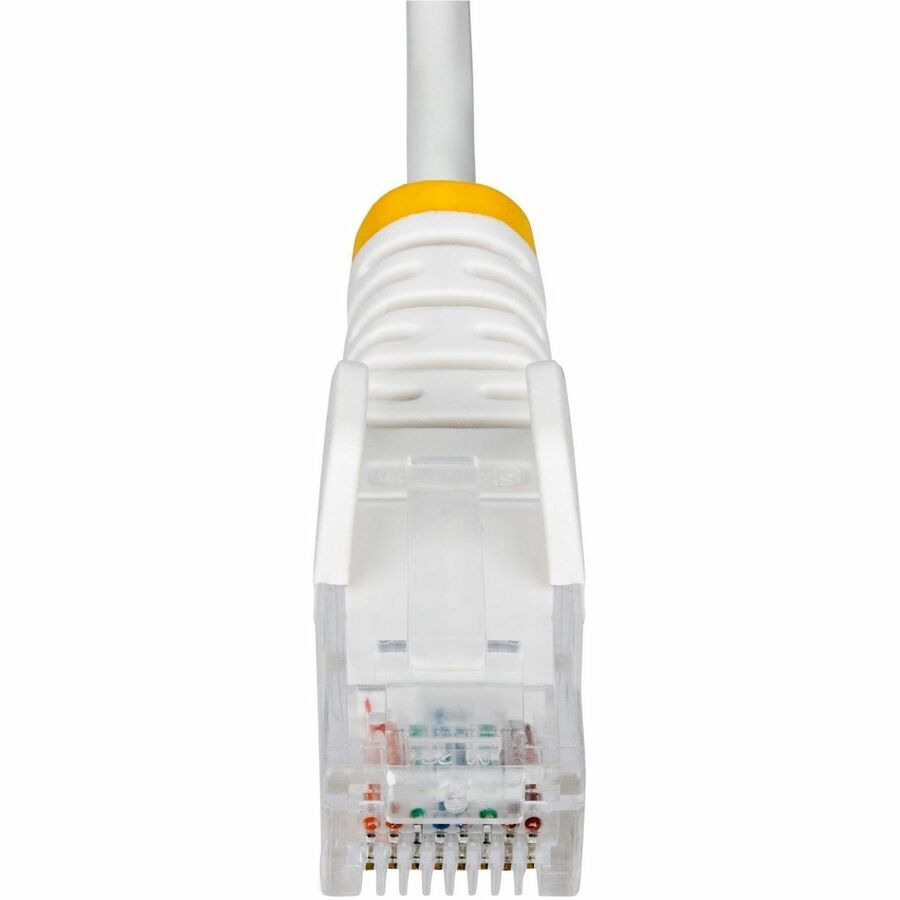 StarTech.com 6ft White Slim CAT6 Ethernet Cable with Snagless RJ45 Connectors - LSZH, 28AWG, UTP Patch Cord for High-Density Networks