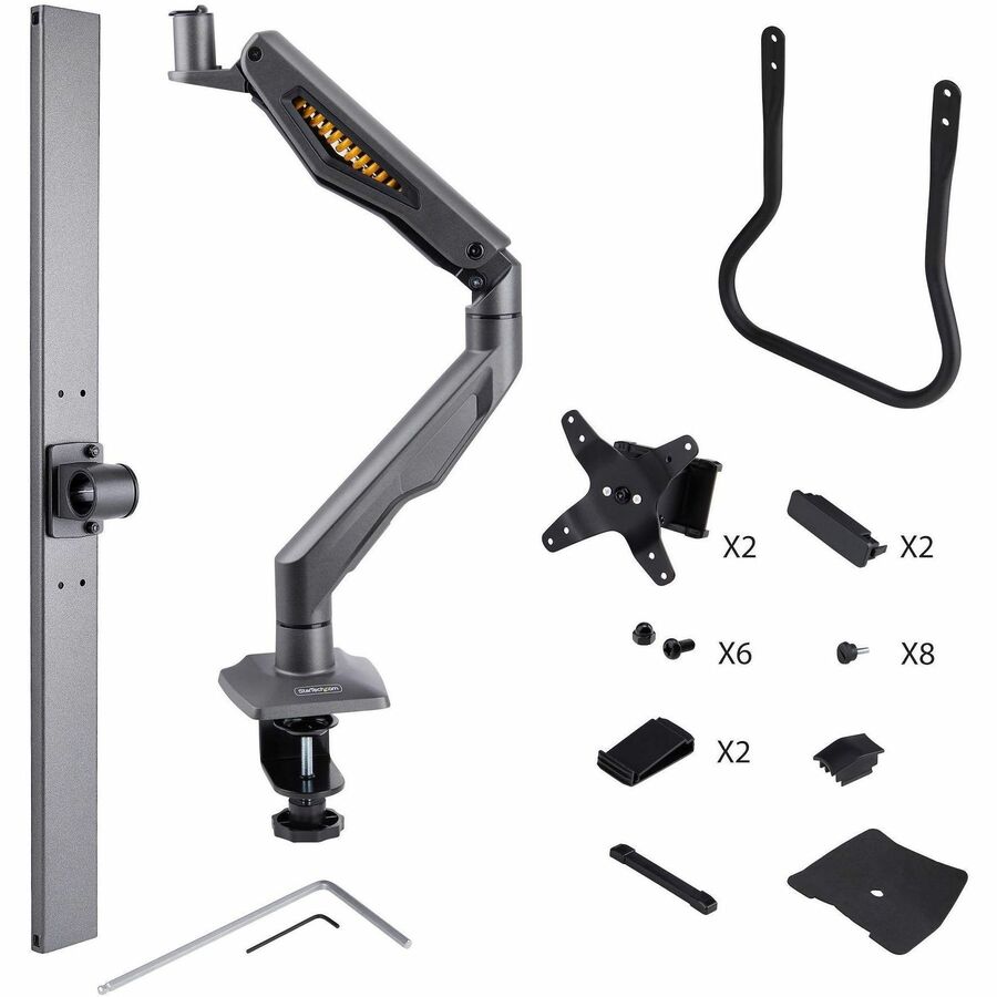 StarTech.com dual monitor desk mount arm H2M1AS2-MONITOR-ARM for up to 27-inch displays