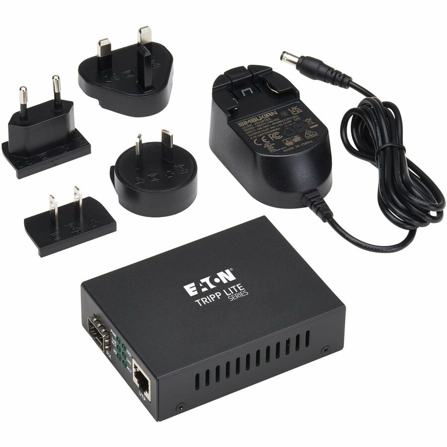 Eaton Corporation N786-001-SFP 10Gbps Fiber Optic Media Converter with SFP+ Module