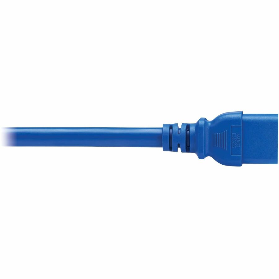 Eaton Tripp Lite Series PDU Power Cords, C19 to P-Lock C20 - Heavy Duty, 20A, 250V, 12 AWG, 3 ft. (0.9 m), Blue, 6 Pack