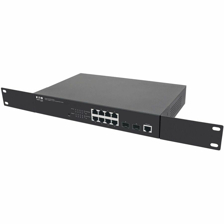 Eaton Corporation NGS8C2POE-1 Managed Gigabit Ethernet Switch with PoE+ and SFP Ports