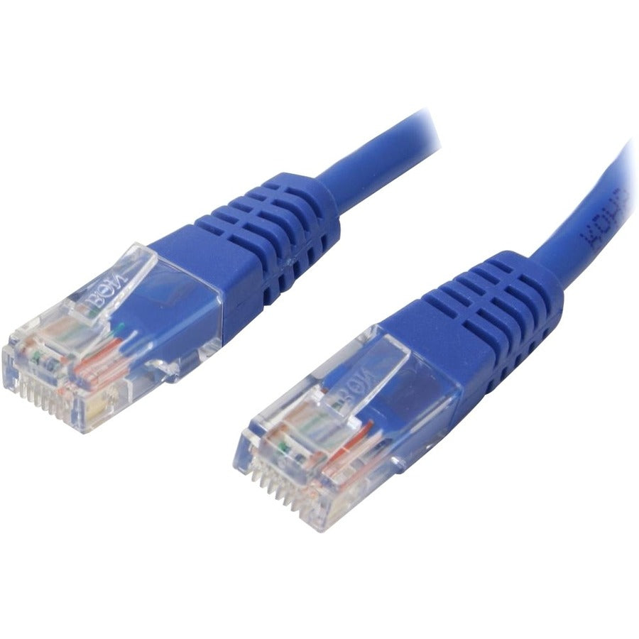 StarTech.com 5 ft Blue Molded Cat5e Ethernet Patch Cable with PoE Support