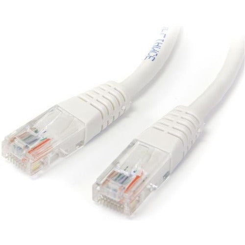 StarTech.com 25 ft White Molded Cat5e UTP Patch Cable with Power-over-Ethernet Support