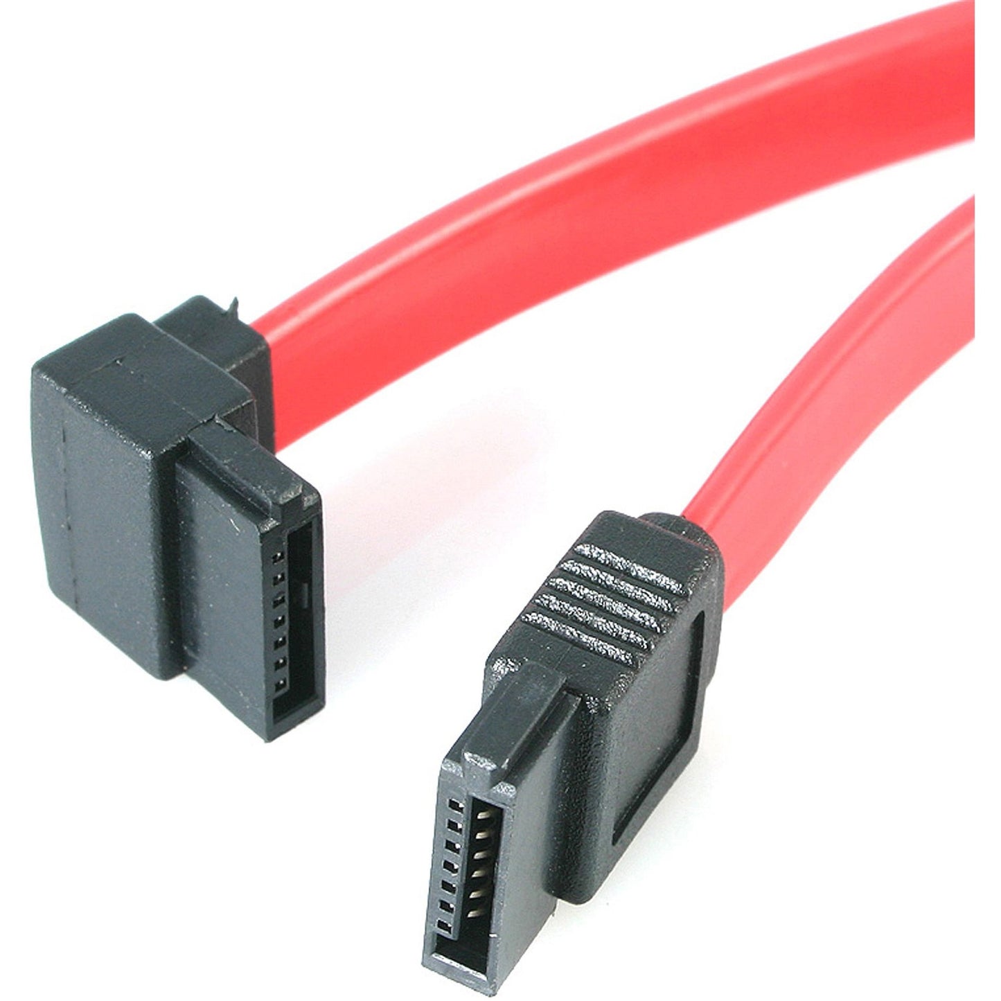 StarTech.com 18-inch SATA to Left Angle SATA Cable with 6Gbps Support