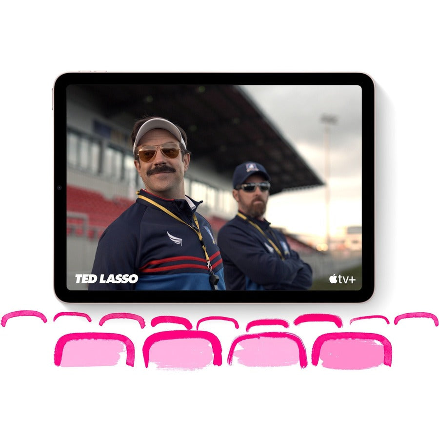 Apple iPad Air (5th Generation) Tablet - 10.9" - M1 Octa-core (8 Core) - 8 GB RAM - 64 GB Storage - iPadOS 15 - Pink