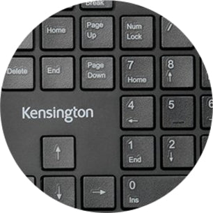 Kensington Pro Fit Ergo Wireless Keyboard-Black