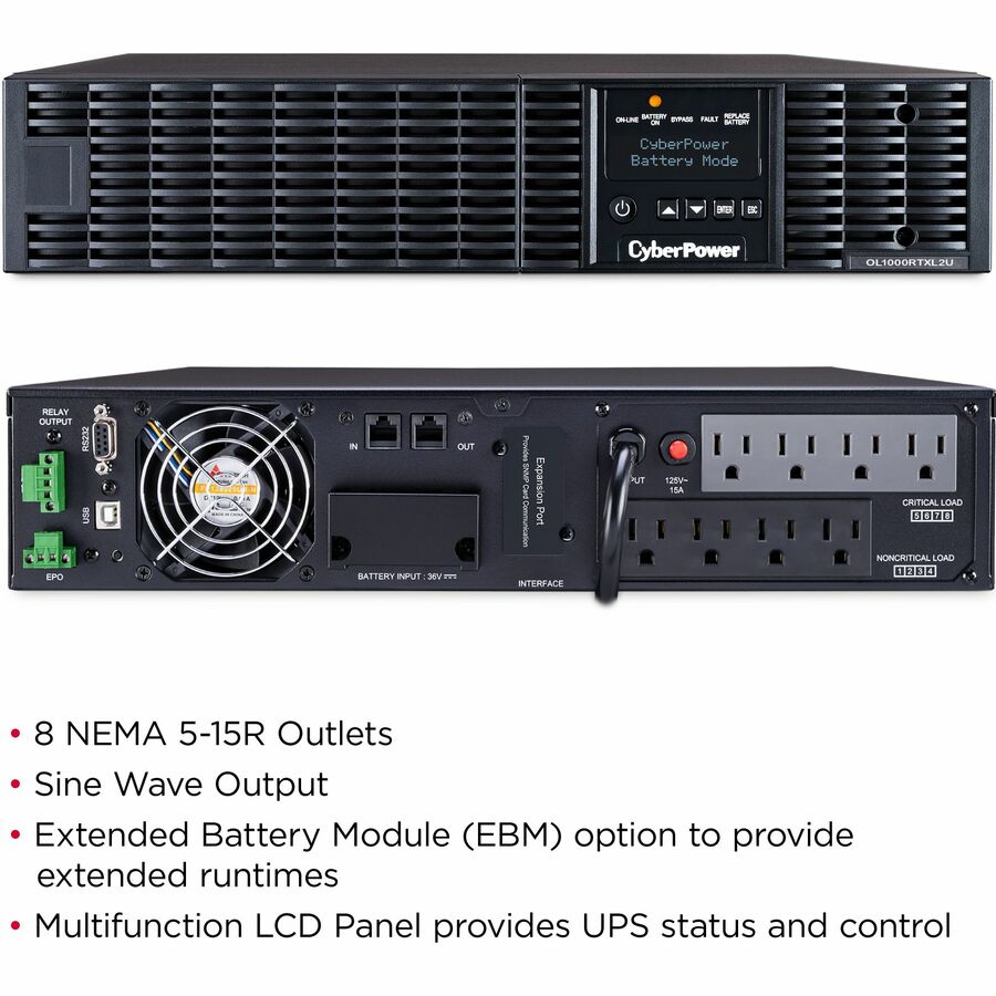CyberPower OL1000RTXL2U Smart App Online UPS Systems