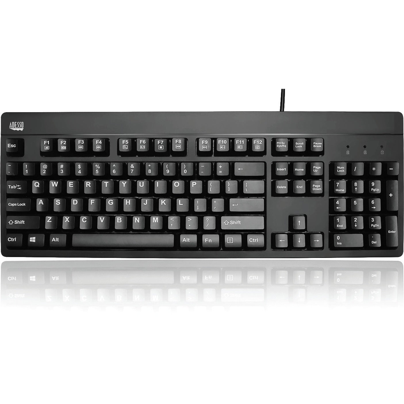 Adesso EasyTouch 630UB - Antimicrobial Waterproof Keyboard